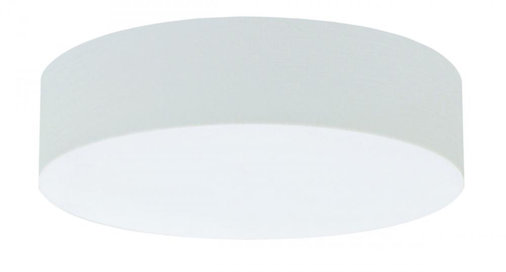 Anton 19'' LED Ceiling - Linen White Finish