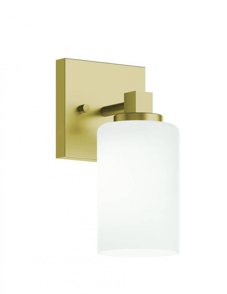 Leo 09'' Med Base Sconce,120V,LB