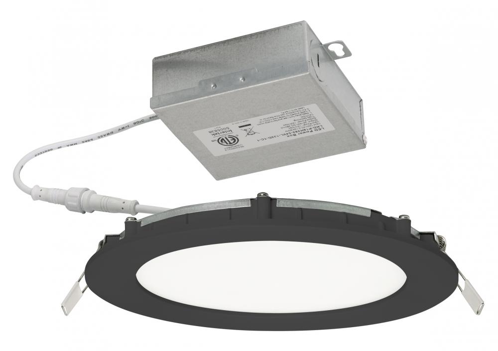 Tuck 6'' LED Flushmount 5CCT 120V Black