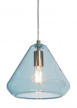 AFX Lighting, Inc. AGP10MBSNAQ - Armitage Pendant - Satin Nickel - Aqua