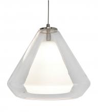 AFX Lighting, Inc. AGP500L30D2SNCL - Armitage LED Pendant - 3000K - 120-277V - Satin Nickel - Clear