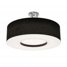 AFX Lighting, Inc. MCF2432MB-BKSF - Montclair 24'' Med Base Semi-Flush,SN,BK