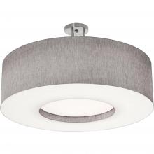 AFX Lighting, Inc. MCF3044MB-GYSF - Montclair 30'' Med Base Semi-Flush,SN,GY