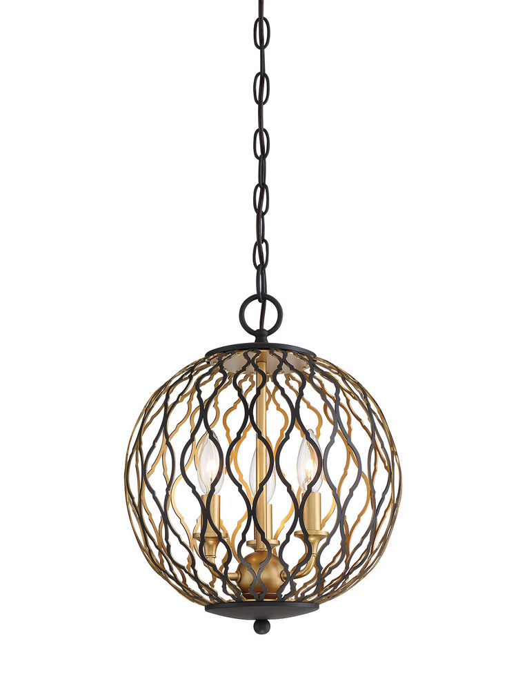 Gilded Glam - 3 Light Pendant