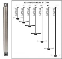 Kichler 360000WZC - Fan Down Rod 12 inch