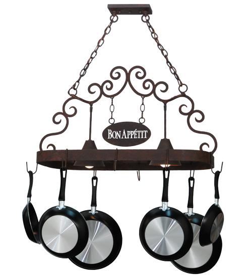 34"L Bon Appetit 2 LT Pot Rack