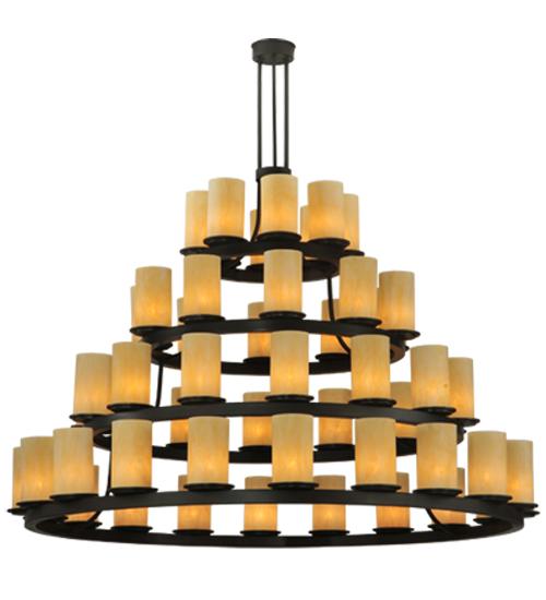 72"W Horizon Gold 4 Tier Chandelier