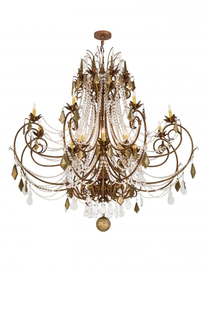 64" Wide Minuet 16 Light Chandelier