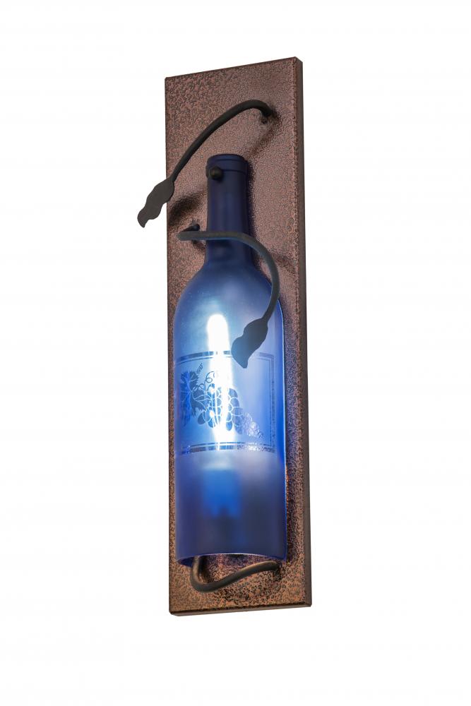 4.5"W Tuscan Vineyard Wine Bottle Wall Sconce