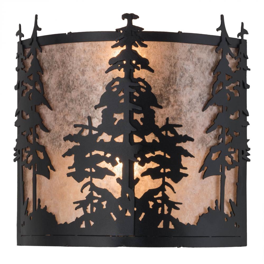 12" Wide Tall Pines Wall Sconce