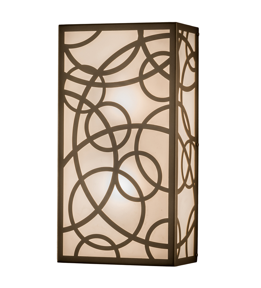 9" Wide Fizz Deco Wall Sconce