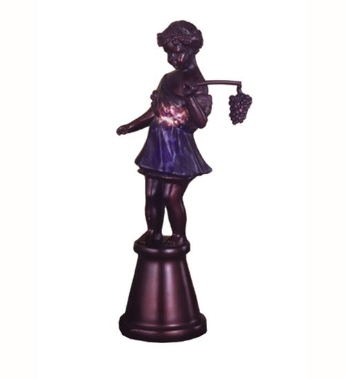 15.5"H Silhouette Bacchus Boy Accent Lamp