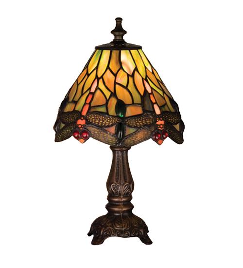 11.5"H Tiffany Hanginghead Dragonfly Mini Lamp