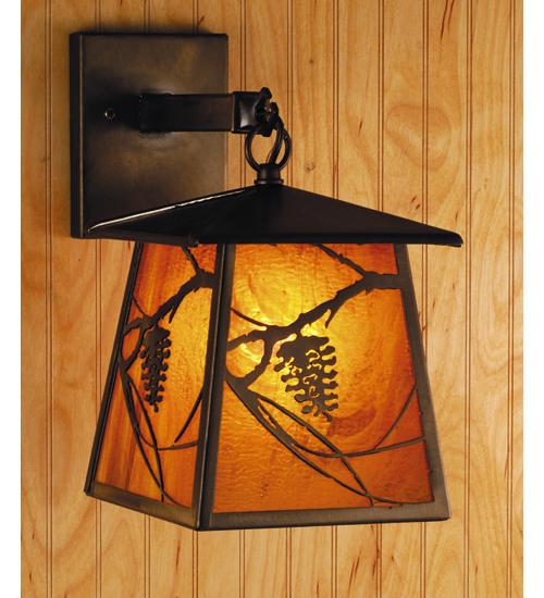 7"W Whispering Pines Hanging Wall Sconce