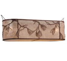 Meyda Blue 114147 - 44"L Whispering Pines Oblong Inverted Shade
