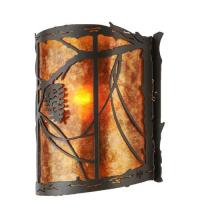 Meyda Blue 114446 - 9"W Whispering Pines Wall Sconce