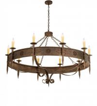 Meyda Blue 115623 - 66" Wide Calandra 10 Light Chandelier