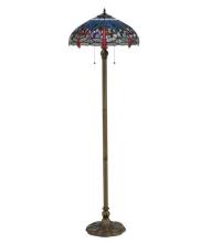 Meyda Blue 118843 - 60"H Tiffany Hanginghead Dragonfly Floor Lamp