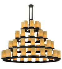 Meyda Blue 129763 - 72"W Horizon Gold 4 Tier Chandelier