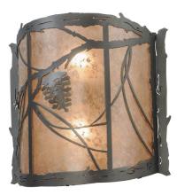 Meyda Blue 13875 - 15"W Whispering Pines Wall Sconce