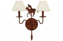 Meyda Blue 140707 - 18" Wide High Plains Rider 2 Light Wall Sconce