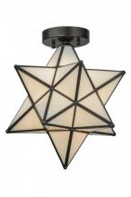 Meyda Blue 148882 - 12"W Moravian Star White Flushmount