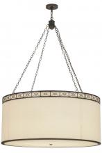 Meyda Blue 150294 - 48"W Cilindro Circle X Textrene Pendant