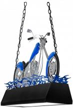 Meyda Blue 154966 - 38" Long Motorcycle Oblong Pendant