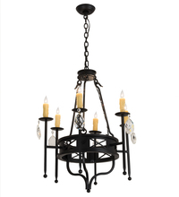 Meyda Blue 160742 - 24" Wide Gina 6 LT Chandelier