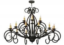 Meyda Blue 165142 - 60" Wide Sienna 18 LT Two Tier Chandelier