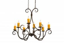 Meyda Blue 171478 - 36"L Clifton 8 LT Oblong Chandelier