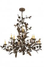 Meyda Blue 174872 - 36" Wide Le Printemps 9 Light Chandelier