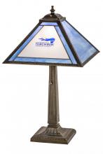 Meyda Blue 180397 - 22"H Personalized Torch Run Table Lamp