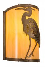 Meyda Blue 188606 - 8"W Heron Wall Sconce