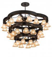 Meyda Blue 188858 - 60"W Cretella 36 LT Three Tier Chandelier