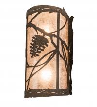 Meyda Blue 200852 - 8" Wide Whispering Pines Wall Sconce