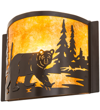 Meyda Blue 204479 - 12" Wide Bear at Lake Right Wall Sconce