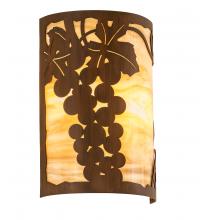 Meyda Blue 213910 - 8" Wide Grape Ivy Wall Sconce