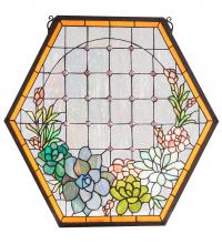 Meyda Blue 222564 - 20" Wide X 20" High Succulent Window