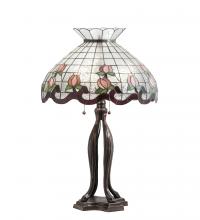 Meyda Blue 228799 - 32" High Roseborder Table Lamp