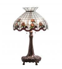 Meyda Blue 230639 - 33" High Roseborder Table Lamp