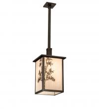 Meyda Blue 236275 - 12" Square Hyde Park Bambuseae Pendant