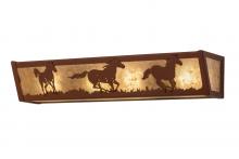 Meyda Blue 236602 - 24" Wide Running Horses Vanity Light