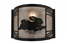 Meyda Blue 243260 - 12" Wide Rabbit on the Loose Right Wall Sconce