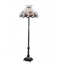 Meyda Blue 37715 - 62" High Roseborder Floor Lamp