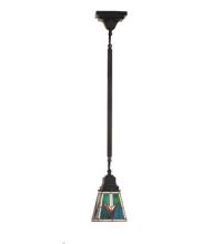 Meyda Blue 48975 - 5"Sq VALENCIA Mission Mini Pendant