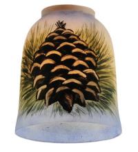 Meyda Blue 49536 - 5" Wide Pinecone Hand Painted Shade