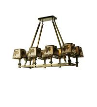 Meyda Blue 50837 - 38"L Balsam Pine 8 LT Oblong Chandelier