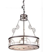 Meyda Blue 70647 - 25" Wide Revival Deco Cilindro Inverted Pendant