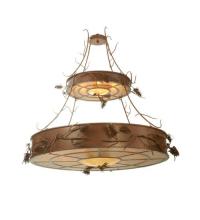 Meyda Blue 79713 - 58" Wide Woodland Pine 2 Tier Inverted Pendant